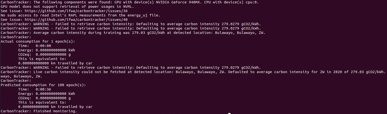 Image of output generated by CarbonTracker